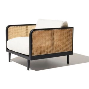 Aster Cane Boucle Occasional Chair